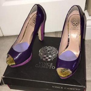 Vince Camuto purple heels